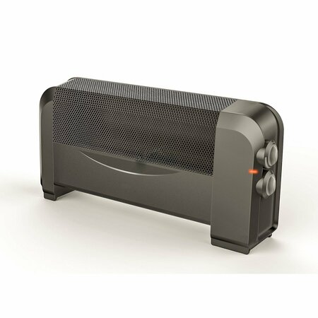AMERICAN IMAGINATIONS 750-1500W Rectangle Grey Convector Heater Plastic-Stainless Steel AI-37362